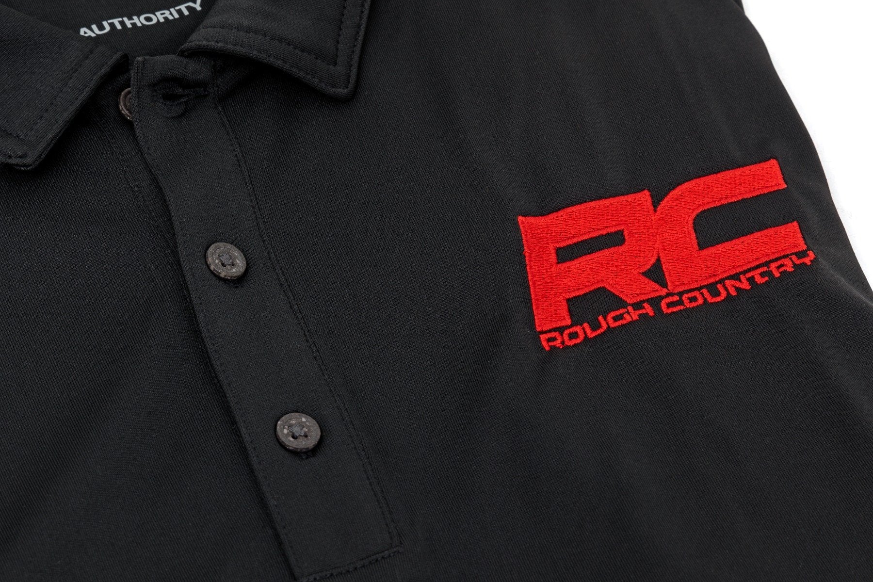 Rough Country Polo Rough Country Logo Black Moisture Wicking Size 2XL 83913 - Image 3