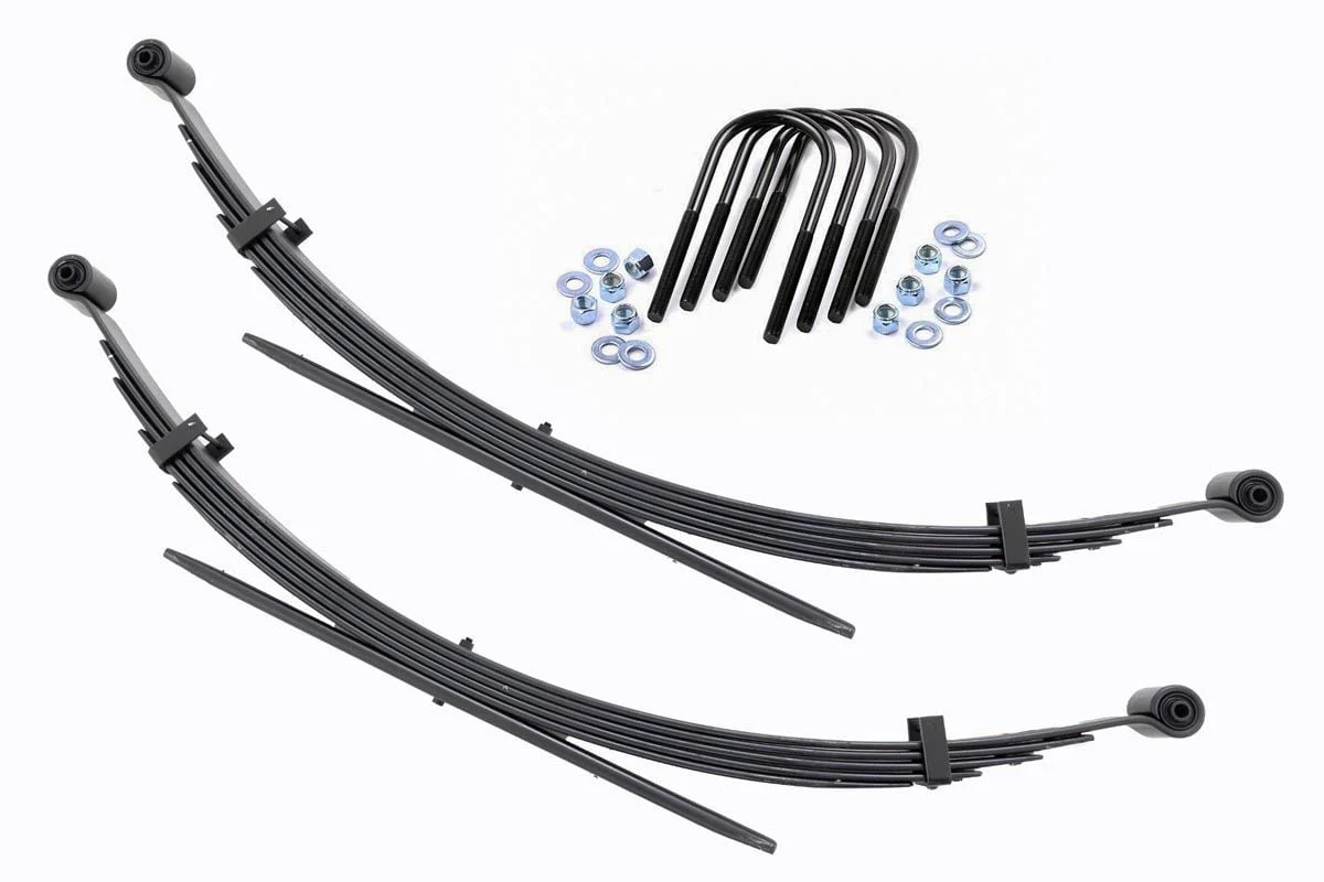 Rough Country Rear Leaf Springs 2" Lift Pair Chevy/GMC C20/K20 C25/K25 77-87 8036Kit