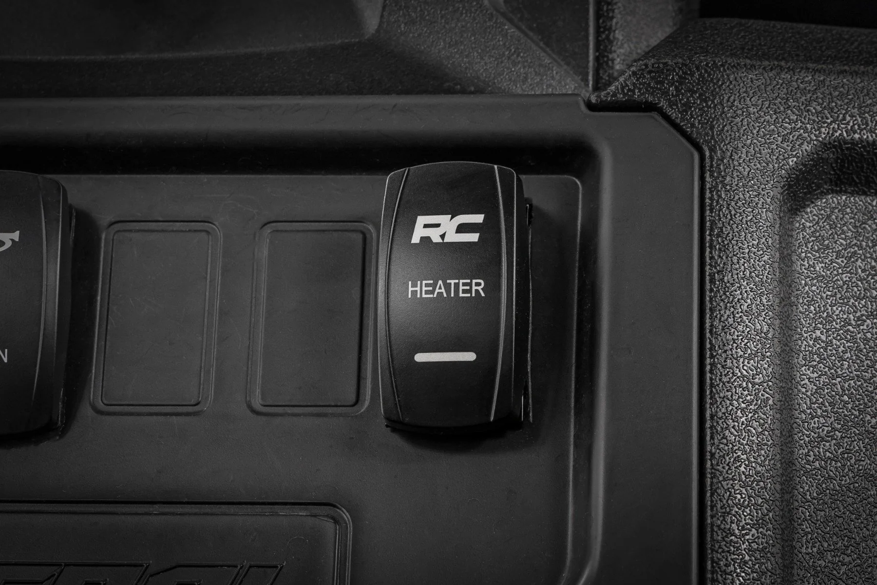 Rough Country Rocker Switch | Cab Heater | 2x1 with Logo | Blue Back Light - Image 4