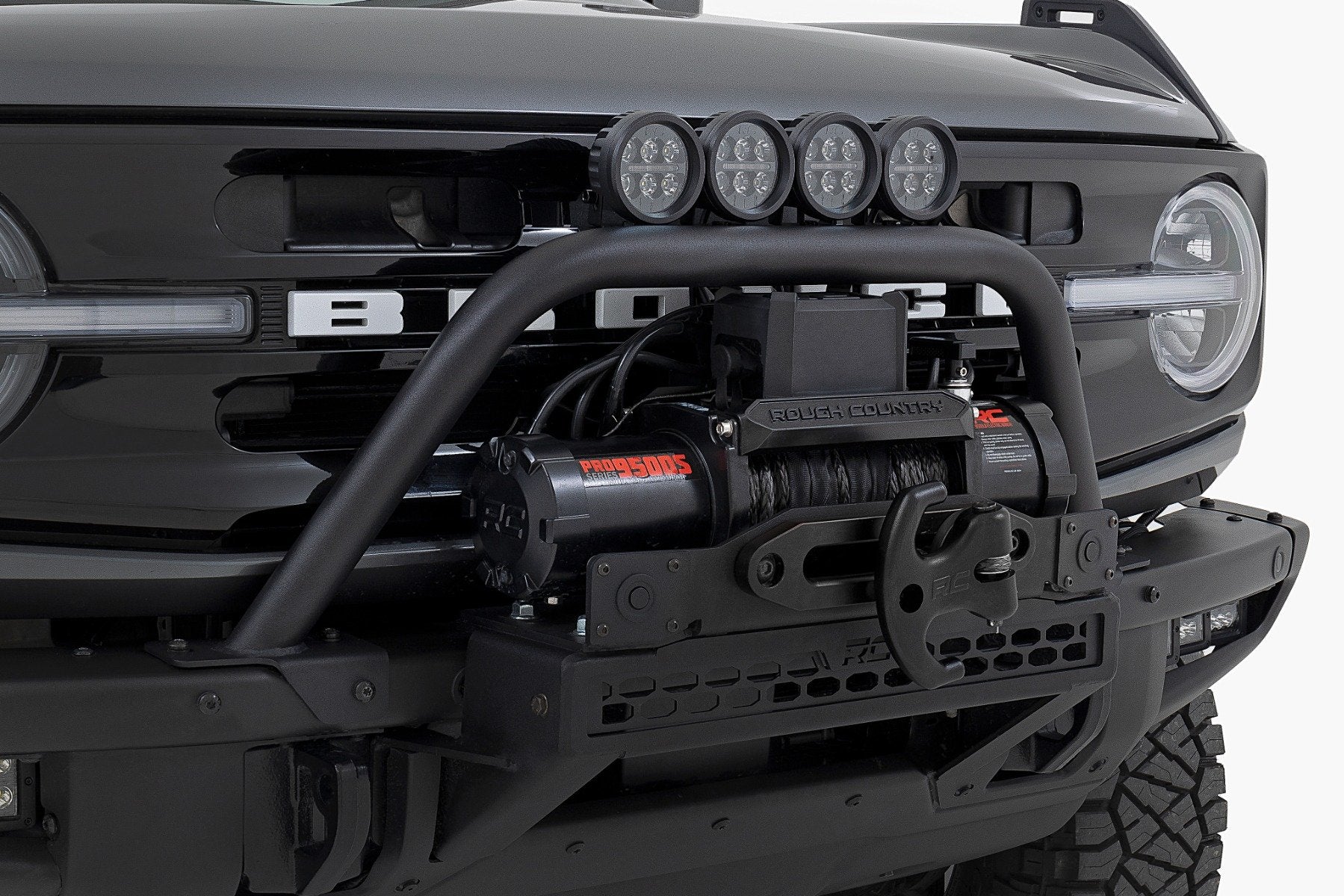 Safari Bar 3" OS Ram Pair Wide OE Modular Steel Ford Bronco - Image 2