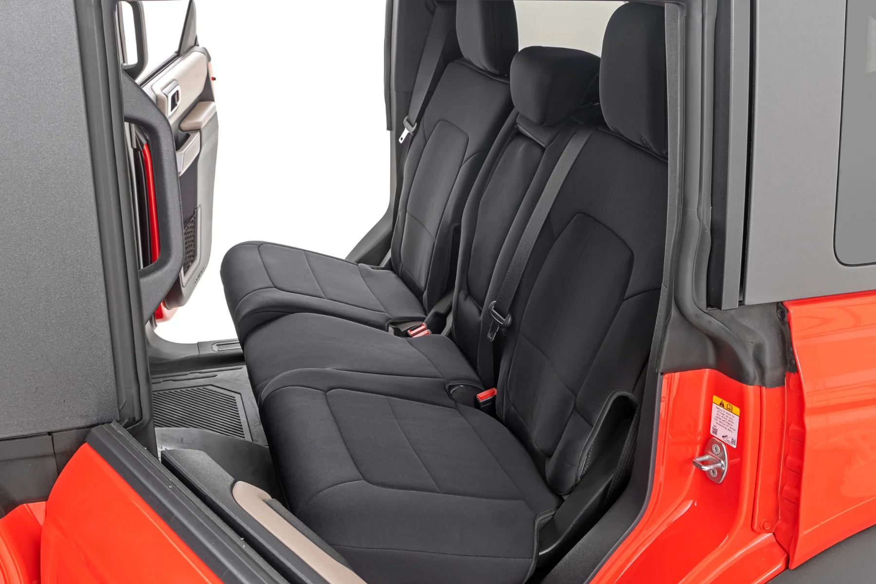 Seat Covers 4DR W/Folding RR Armrest FR & RR Ford Bronco 21-23 - Image 4