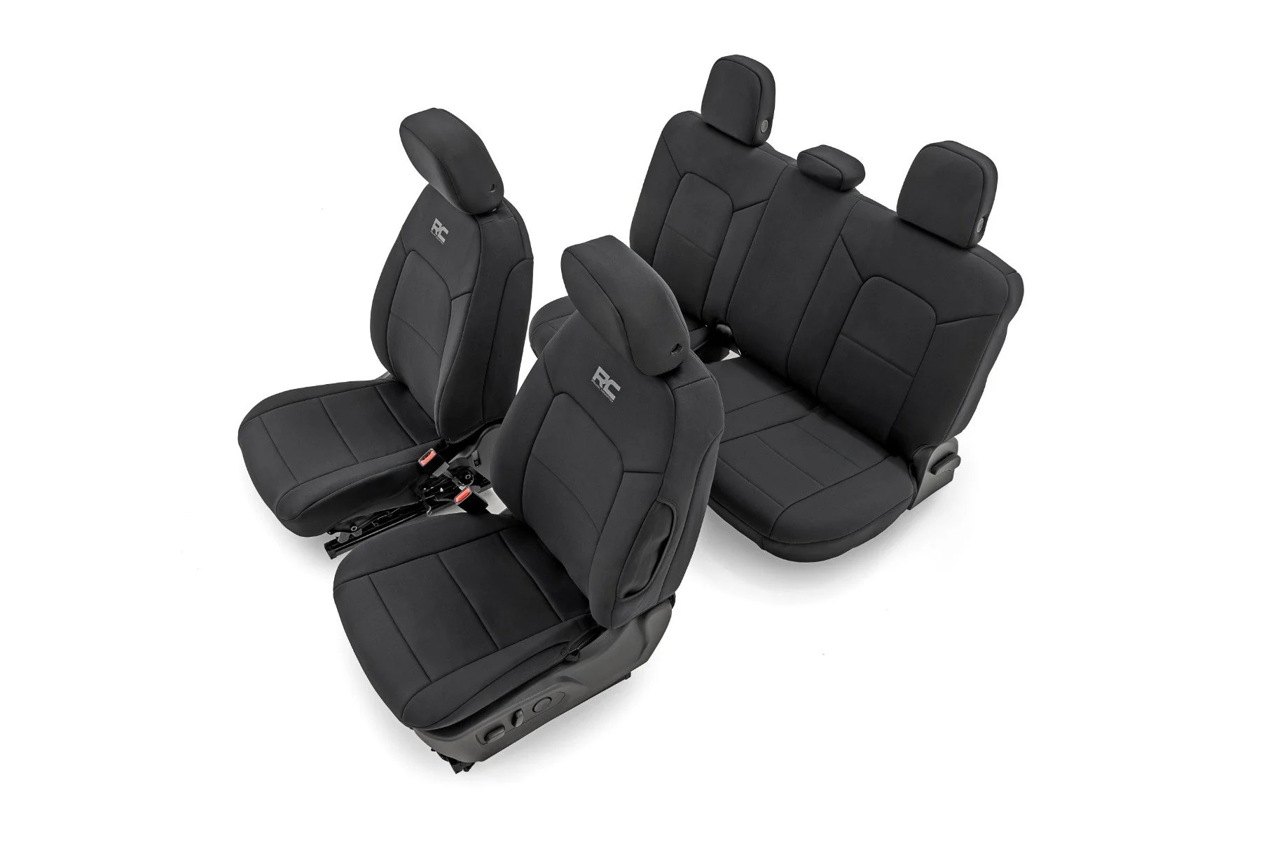 Rough Country Seat Covers Front Bucket Rr Bench Chevy/GMC Canyon/Colorado 23-25 91069 - Image 5