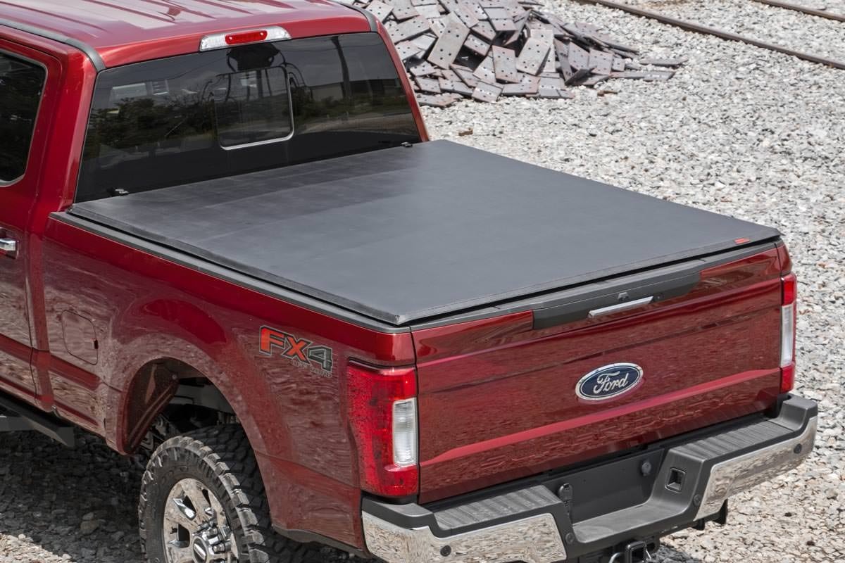 Rough Country Soft Tri-Fold 6'10" Bed Cover for Ford F250/F350 SuperDuty 17-25 41517650A - Image 2