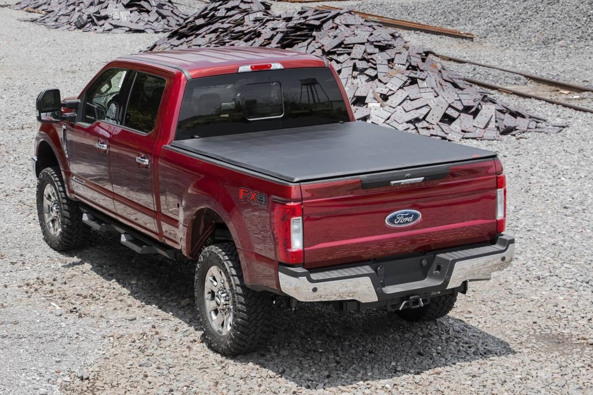 Rough Country Soft Tri-Fold 6'10" Bed Cover for Ford F250/F350 SuperDuty 17-25 41517650A - Image 3