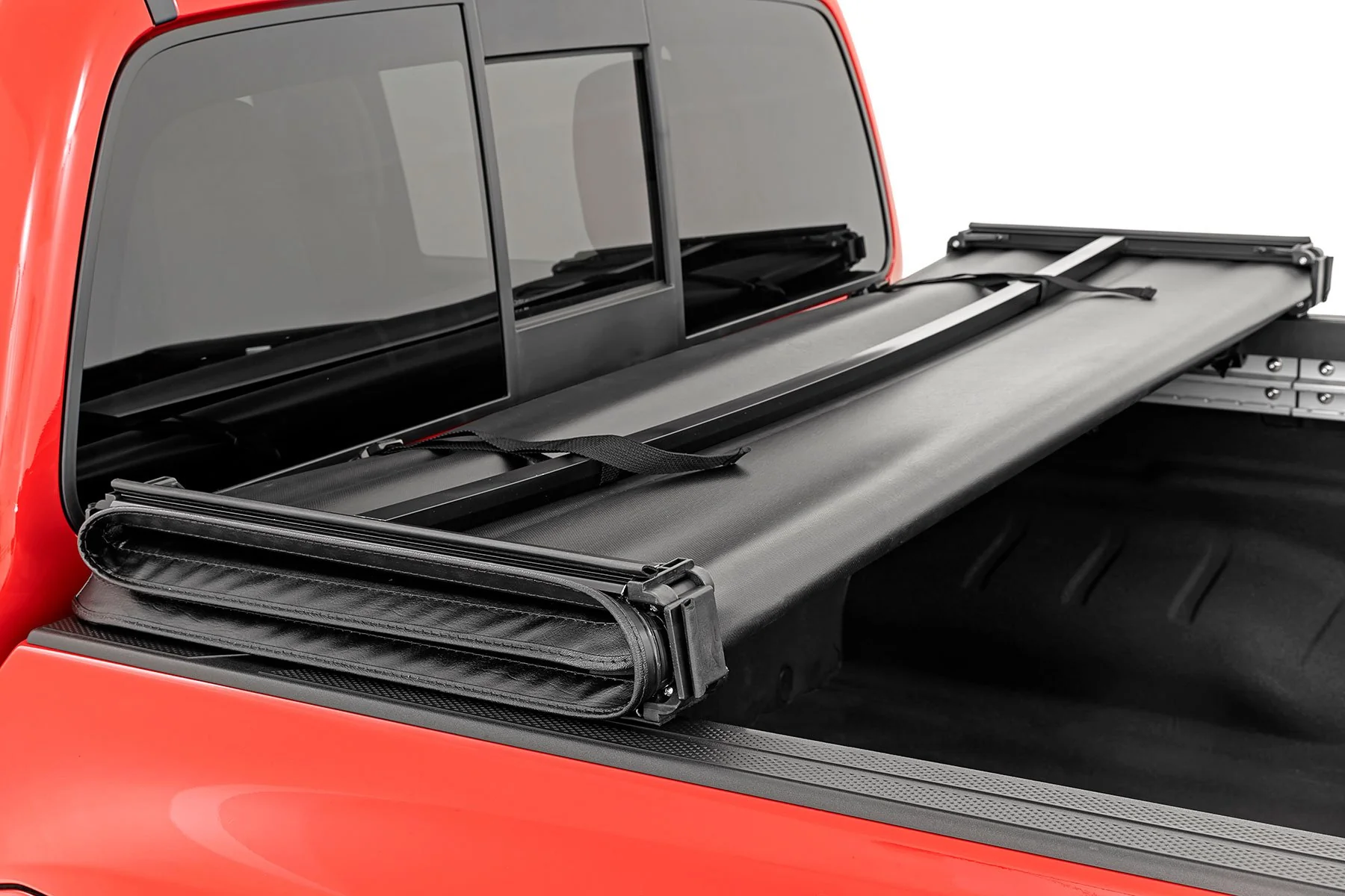 Rough Country Soft Tri-Fold Bed Cover | 5' Bed | for Nissan Frontier 2022-2025 41805522A - Image 5