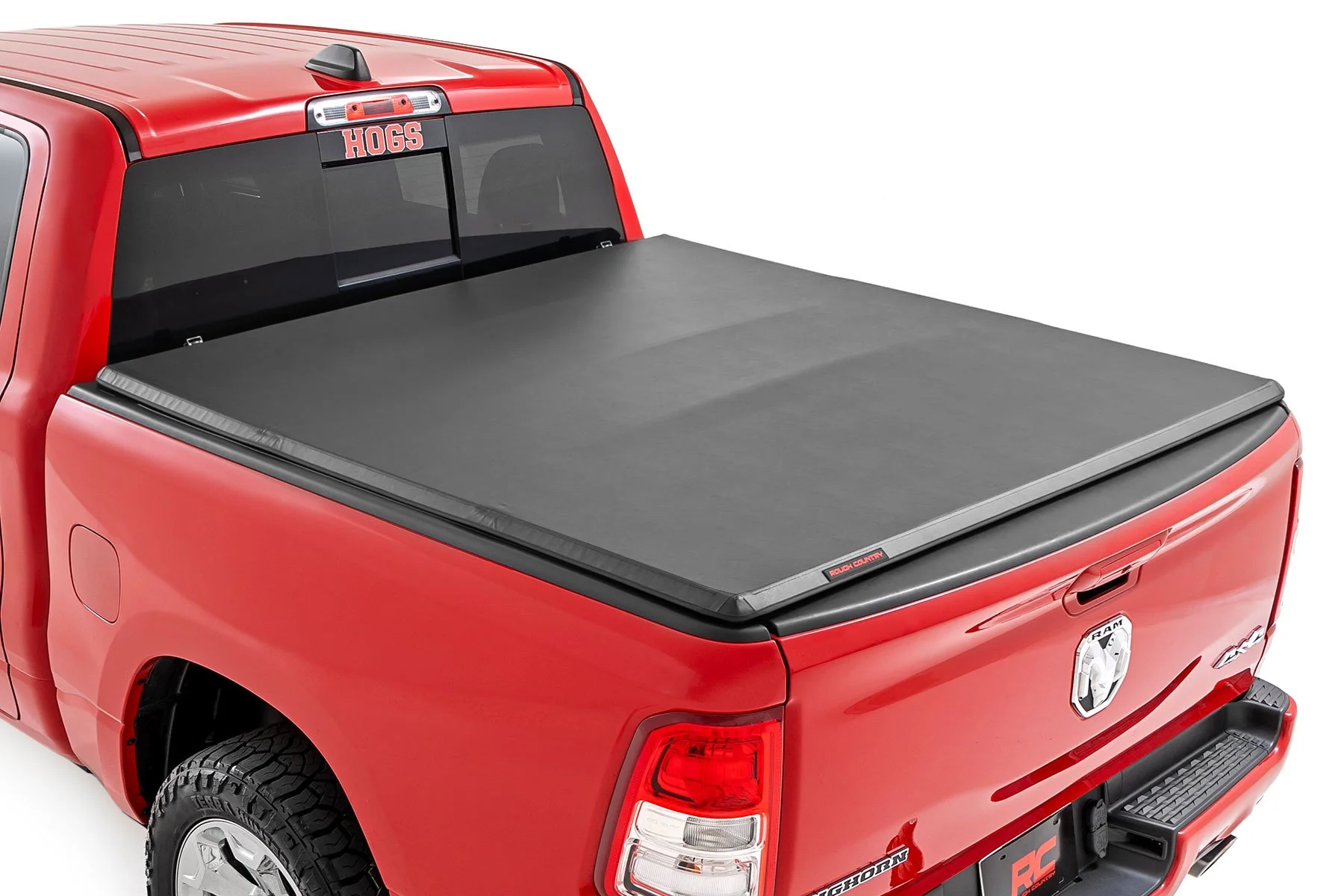 Rough Country Soft Tri-Fold Bed Cover | 5'7" Bed | for Ram 1500 (19-26)/1500 TRX (21-24)