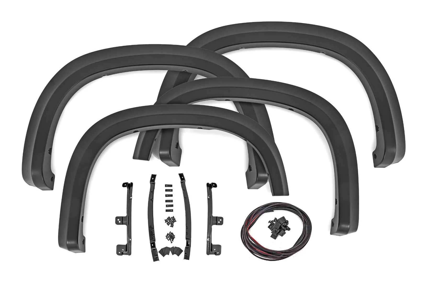 Rough Country Sport Fender Flares G7C Red Hot Chevy Silverado 1500 19-25