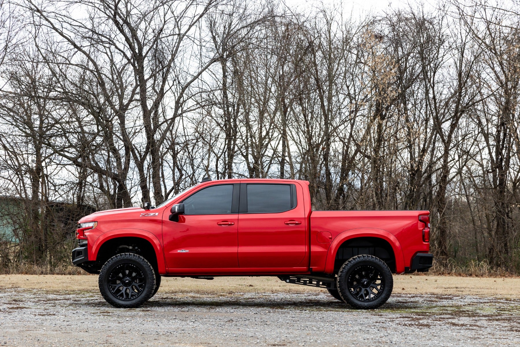 Rough Country Sport Fender Flares G9K Satin Steel Chevy Silverado 1500 19-25 - Image 5