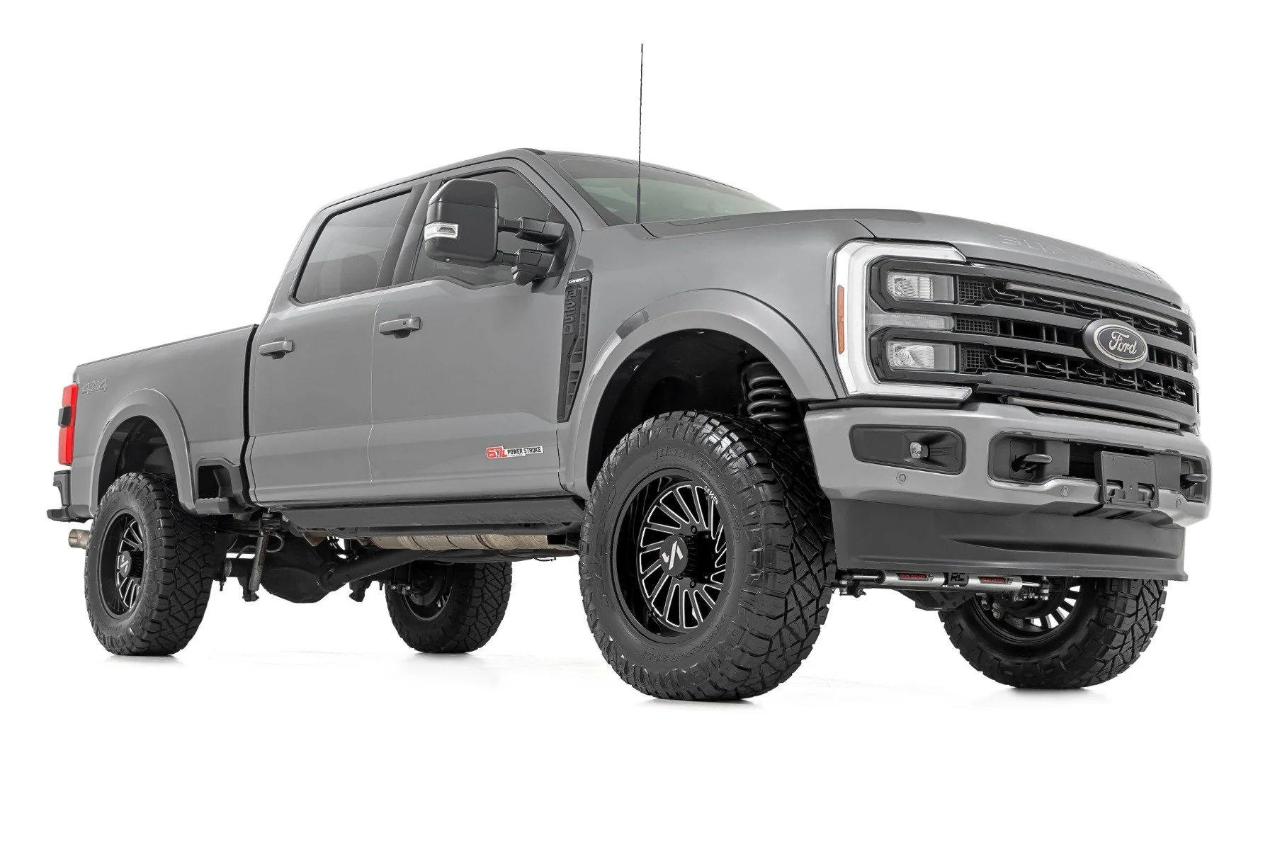 Rough Country Sport Fender Flares JS Iconic Silver for Ford F250/F350 23-25 - Image 3