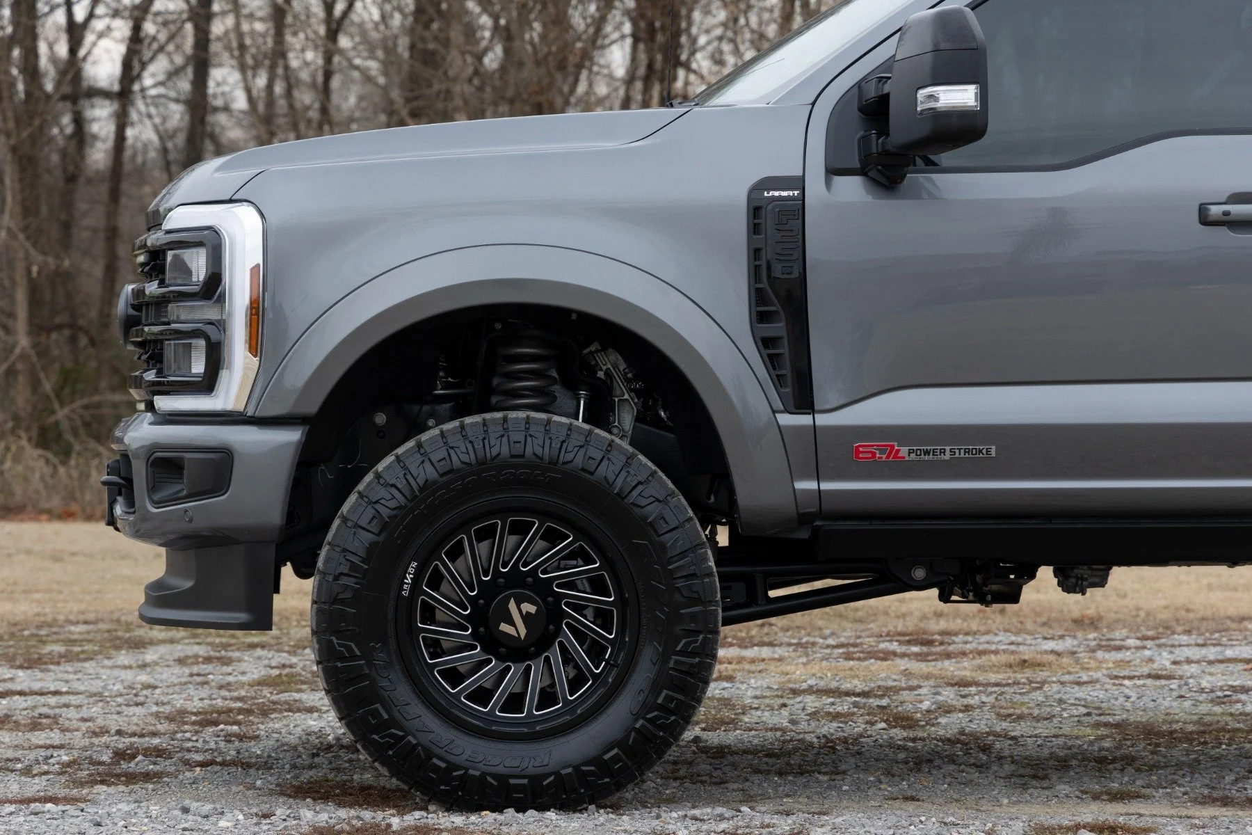 Rough Country Sport Fender Flares M7 Carbonized Gray for Ford F250/F350 23-25 - Image 6