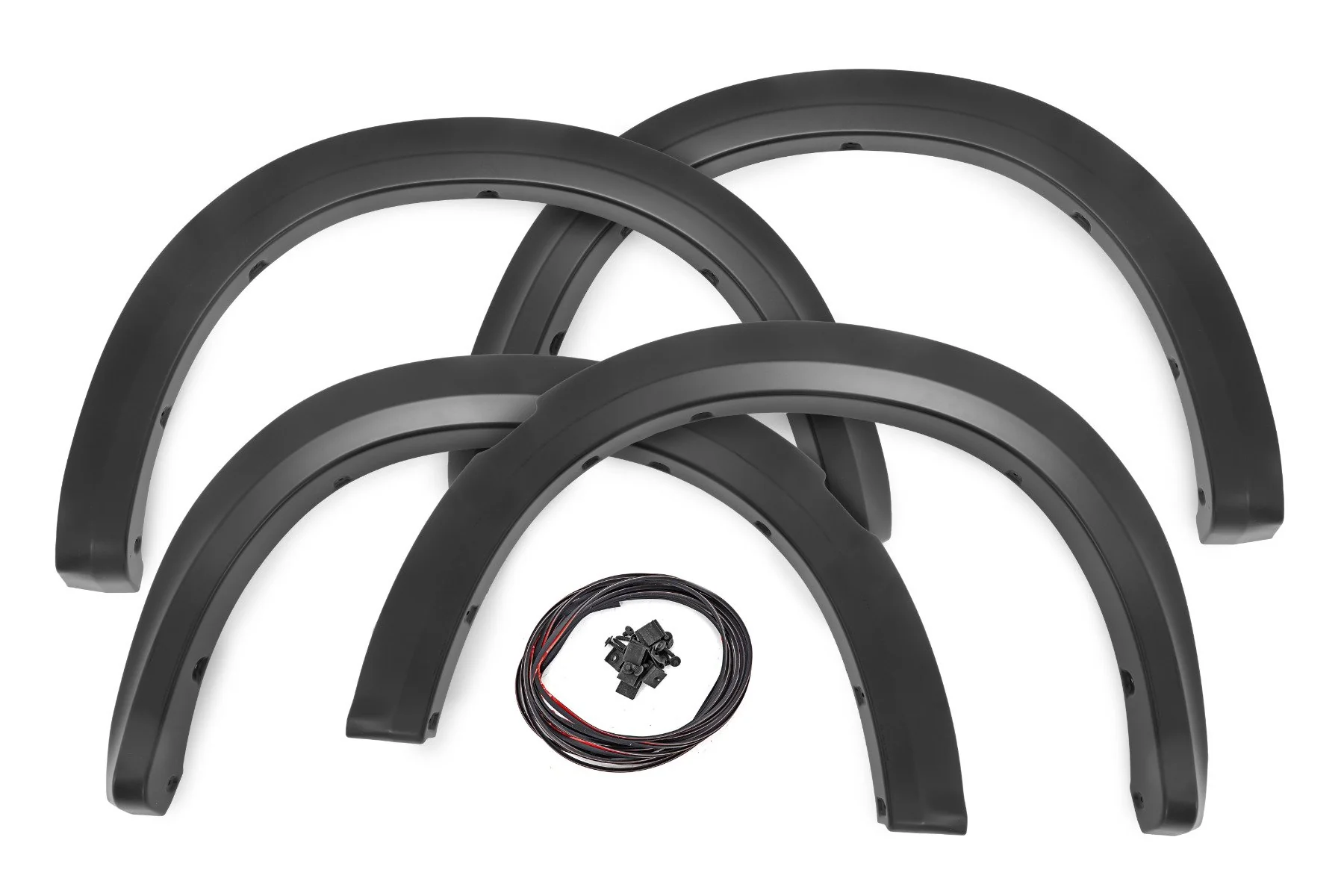 Rough Country Sport Fender Flares PXQ Black Metallic for Ram 1500 09-18
