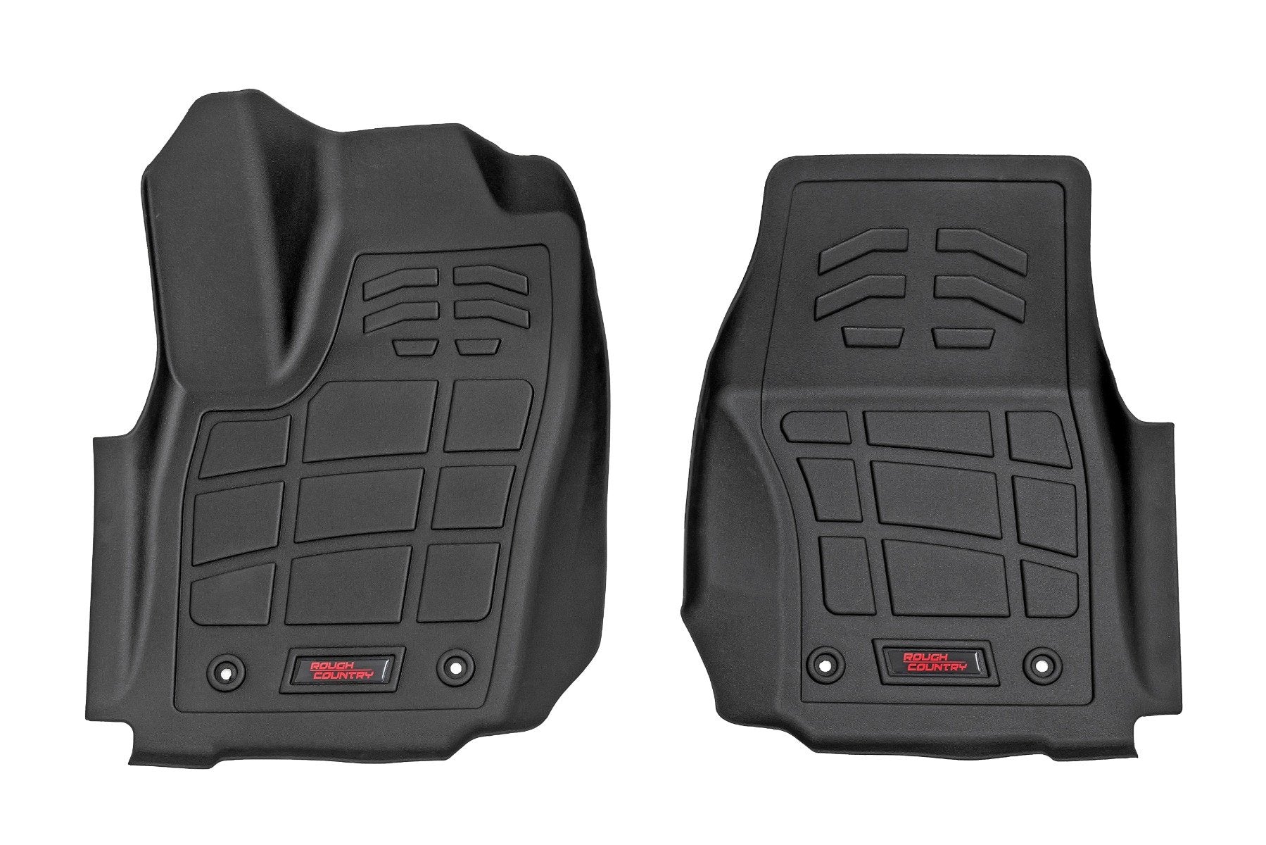 Rough Country Sure-Fit Floor Mats | Front | Double Cab | for Toyota Tacoma 2024 SM71223