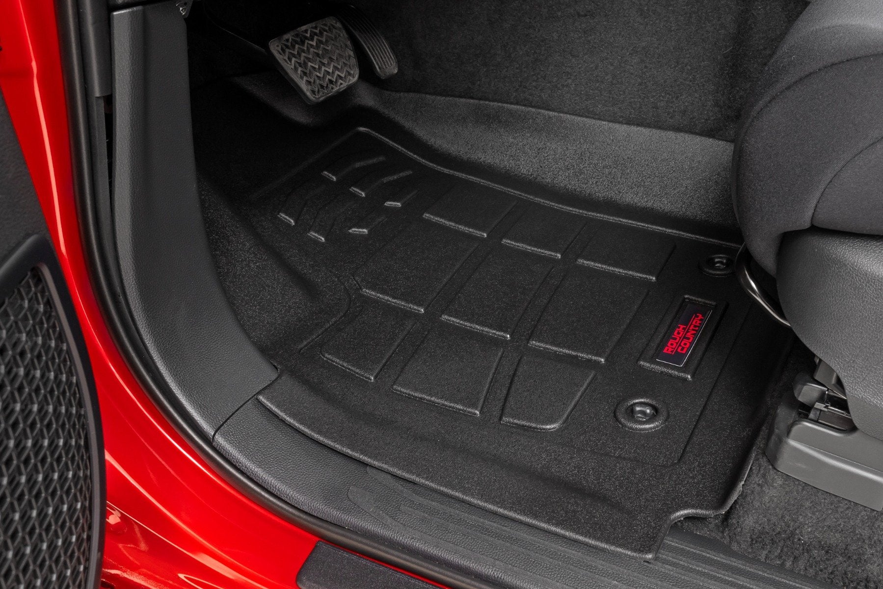 Rough Country Sure-Fit Floor Mats Front/Rear Crew for Toyota Tacoma 24-26 SM71224 - Image 2