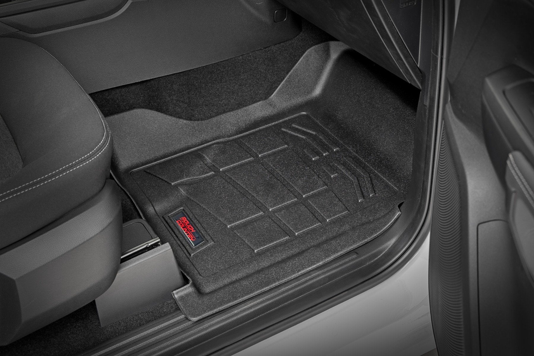 Rough Country Sure-Fit Floor Mats Front & Rear for Ford Ranger Crew 2024 SM51003 - Image 3
