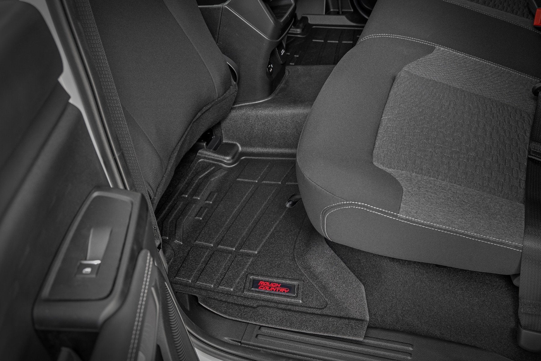 Rough Country Sure-Fit Floor Mats Front & Rear for Ford Ranger Crew 2024 SM51003 - Image 4