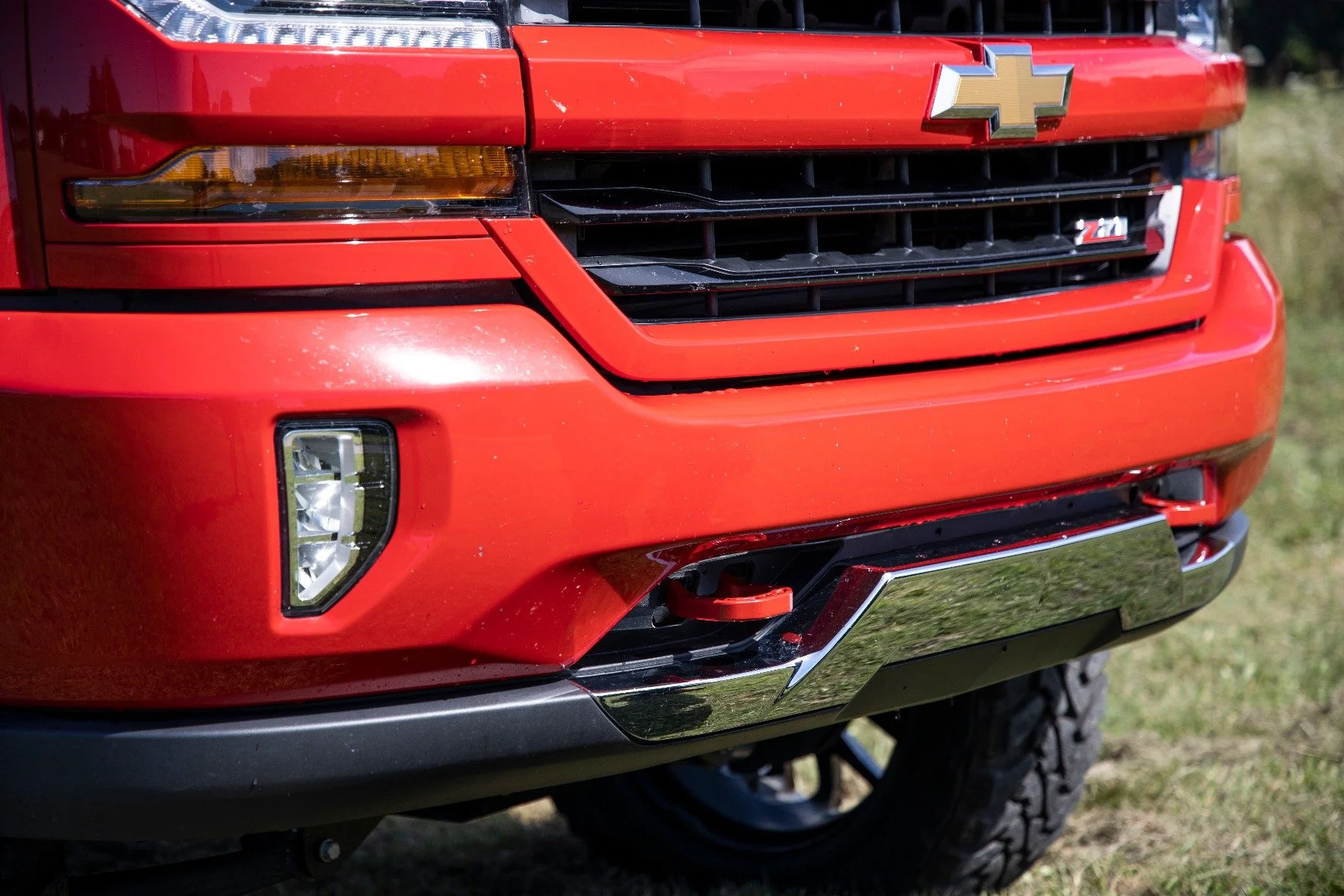 Tow Hooks Forged Red Chevy Silverado 1500 2WD/4WD 2014-2018 - RS134 - Image 4