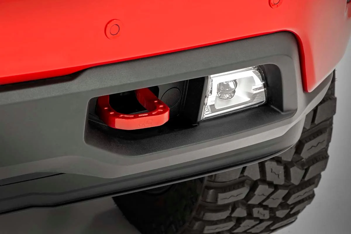 Tow Hooks Forged Red Chevy Silverado 1500 2WD/4WD 2019-2023 - RS132 - Image 5