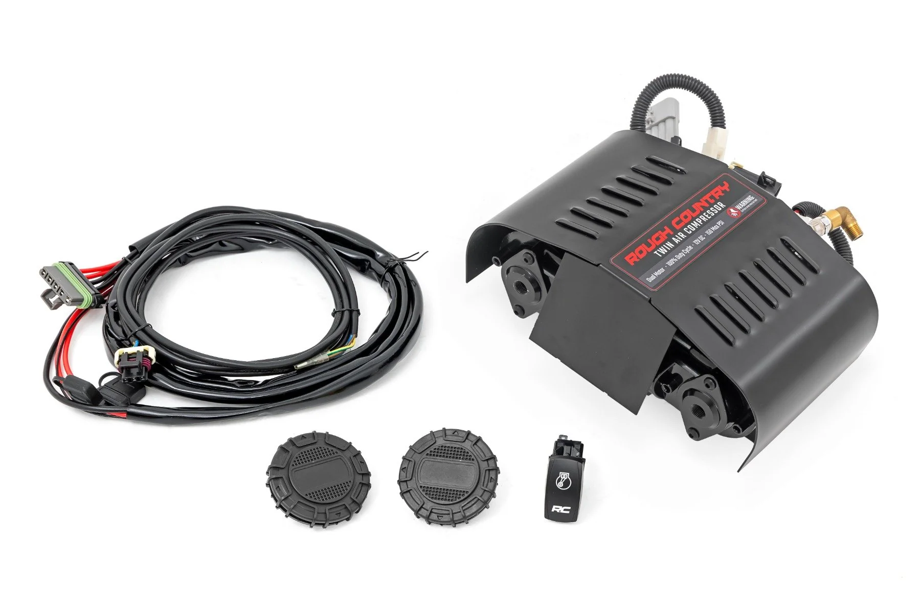 Twin Motor Air Compressor Kit 12 Volt 6.16 CFM RS205A