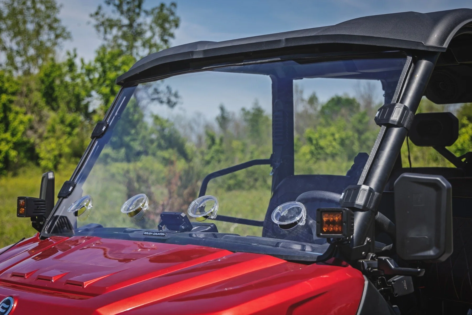 Rough Country Vented Full Windshield | Scratch Resistant | CFMOTO UFORCE U10 Pro - Image 5