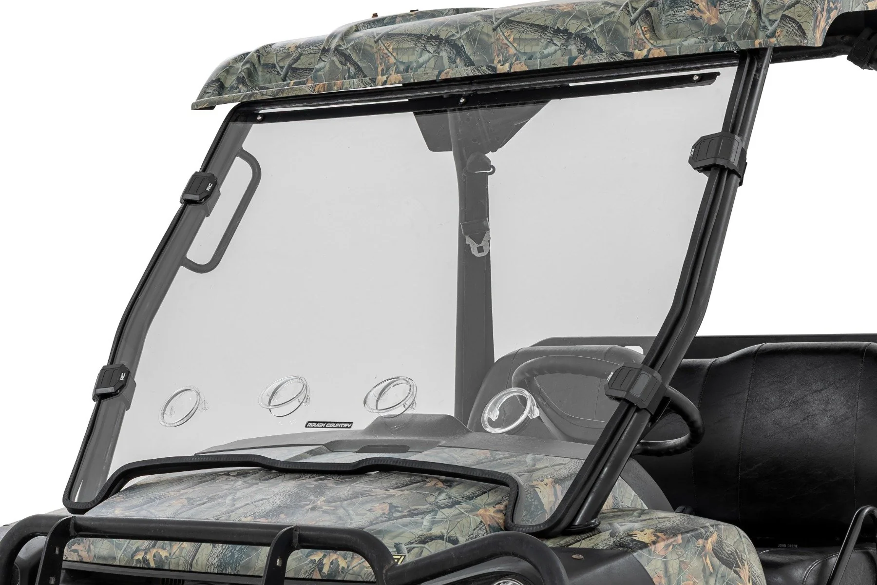 Rough Country Vented Full Windshield Scratch Resistant John Deere Gator XUV 825