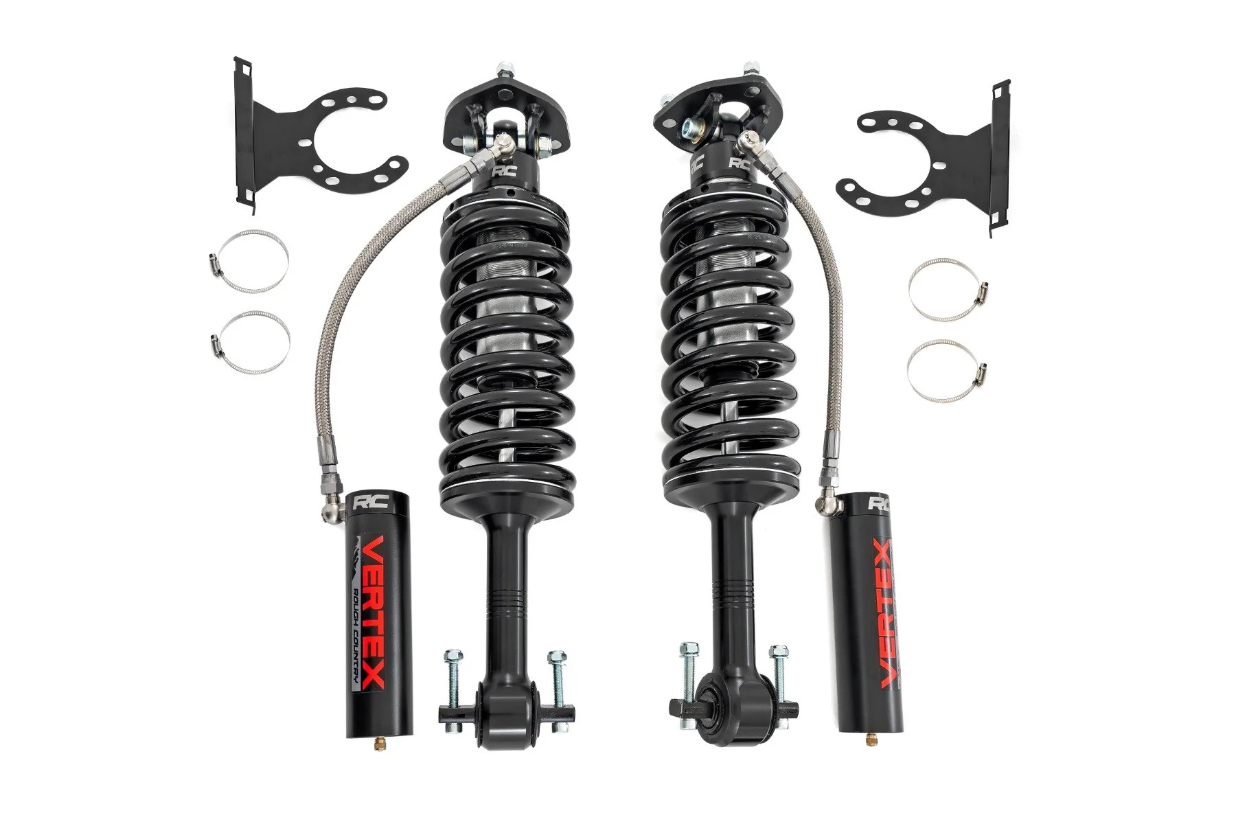 Rough Country Vertex 2.5 Adjustable Coilovers | Front | 6.5-7.5" | for Ford F-150 2WD (14-25)