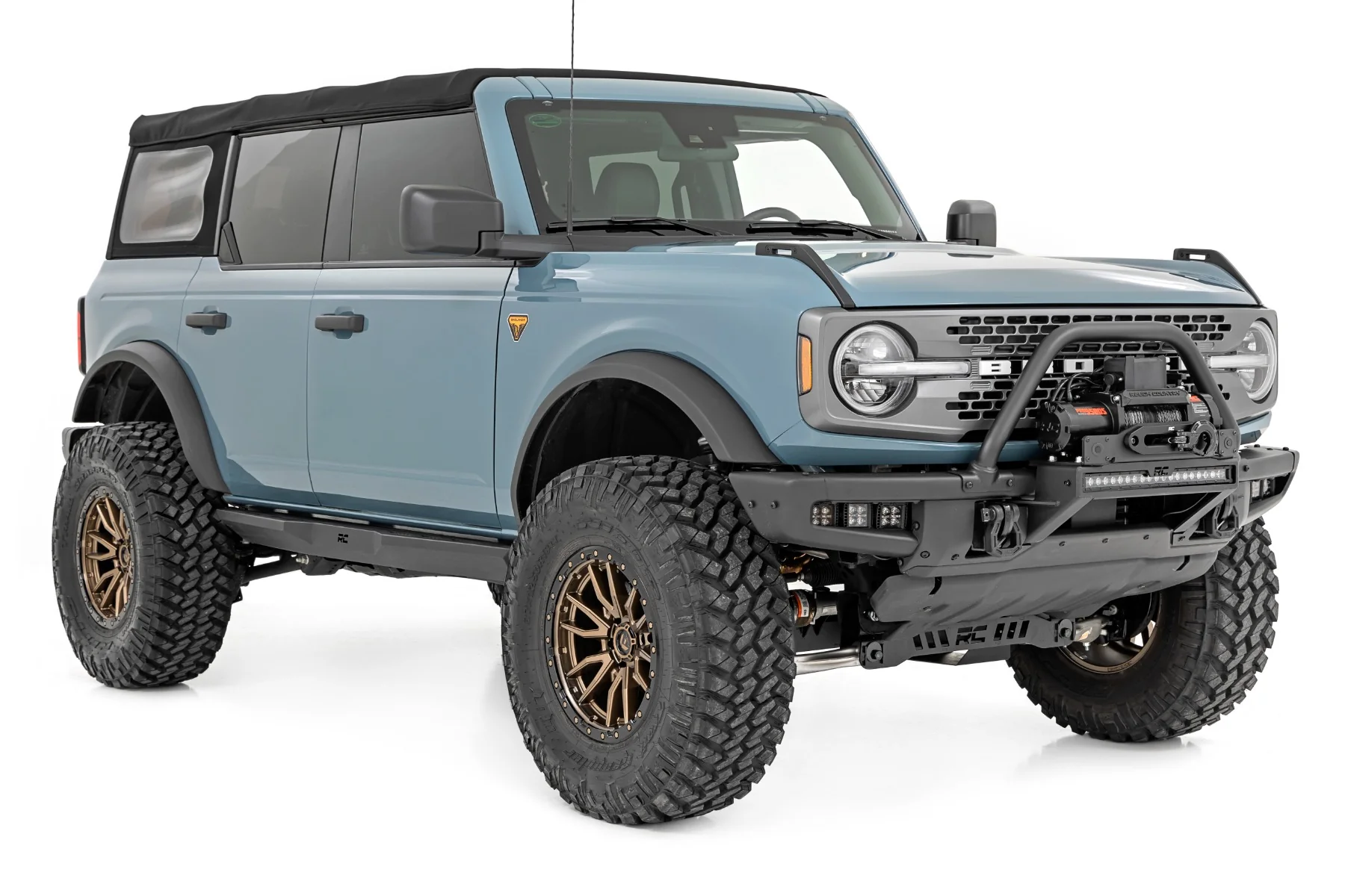 Winch Mount All Models 9500S 20" Black LED Ford Bronco 21-22 - Image 4