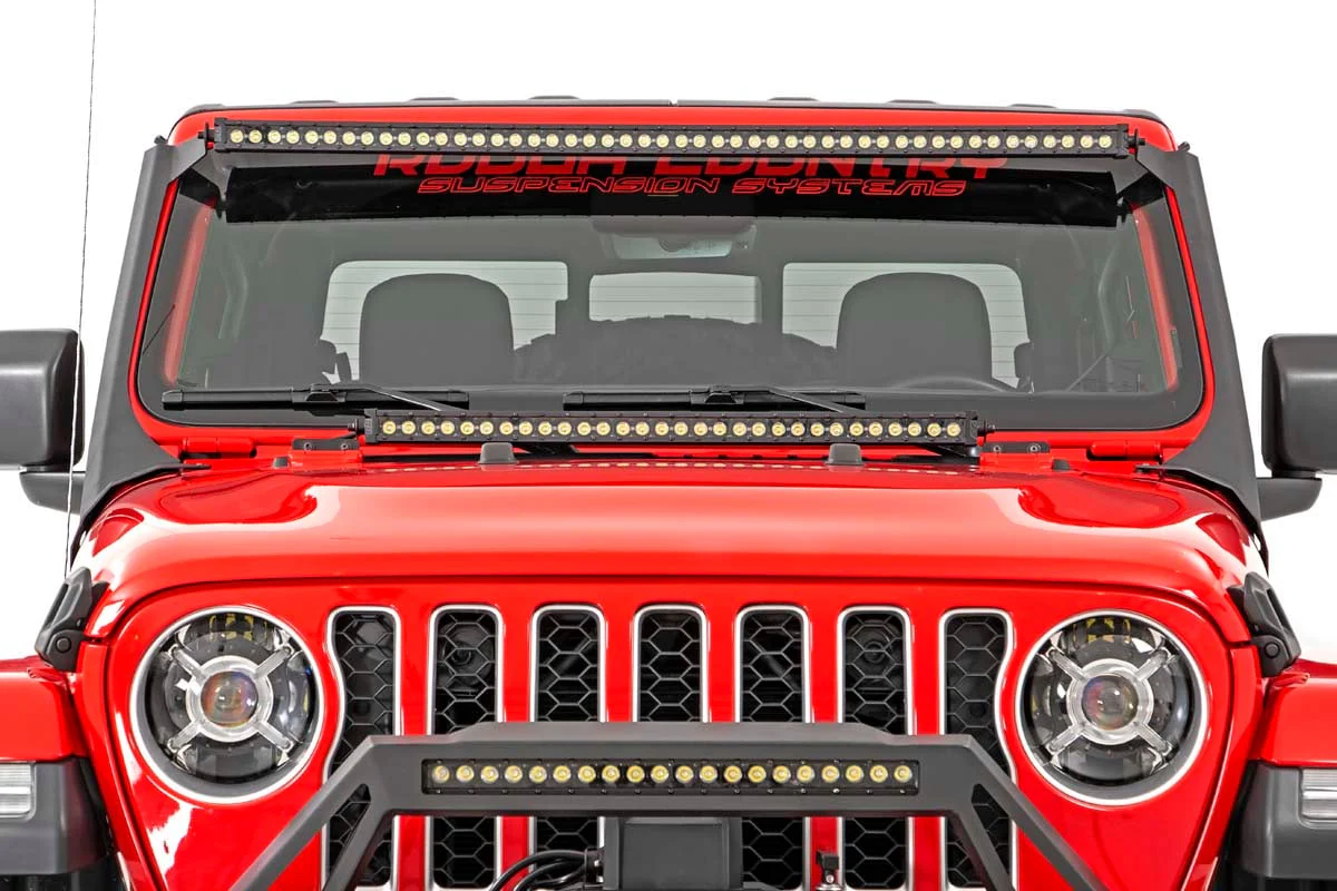 Windshield Mount w/50" Dual Row LED Spectrum Series Jeep JL/JT - Image 6