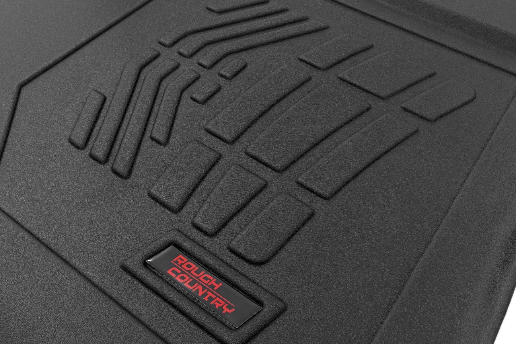 Floor Mats FR & RR FR Bucket Crew w/o Underseat Storage 1500/2500HD/3500HD 19-23 SM2165 - Image 2