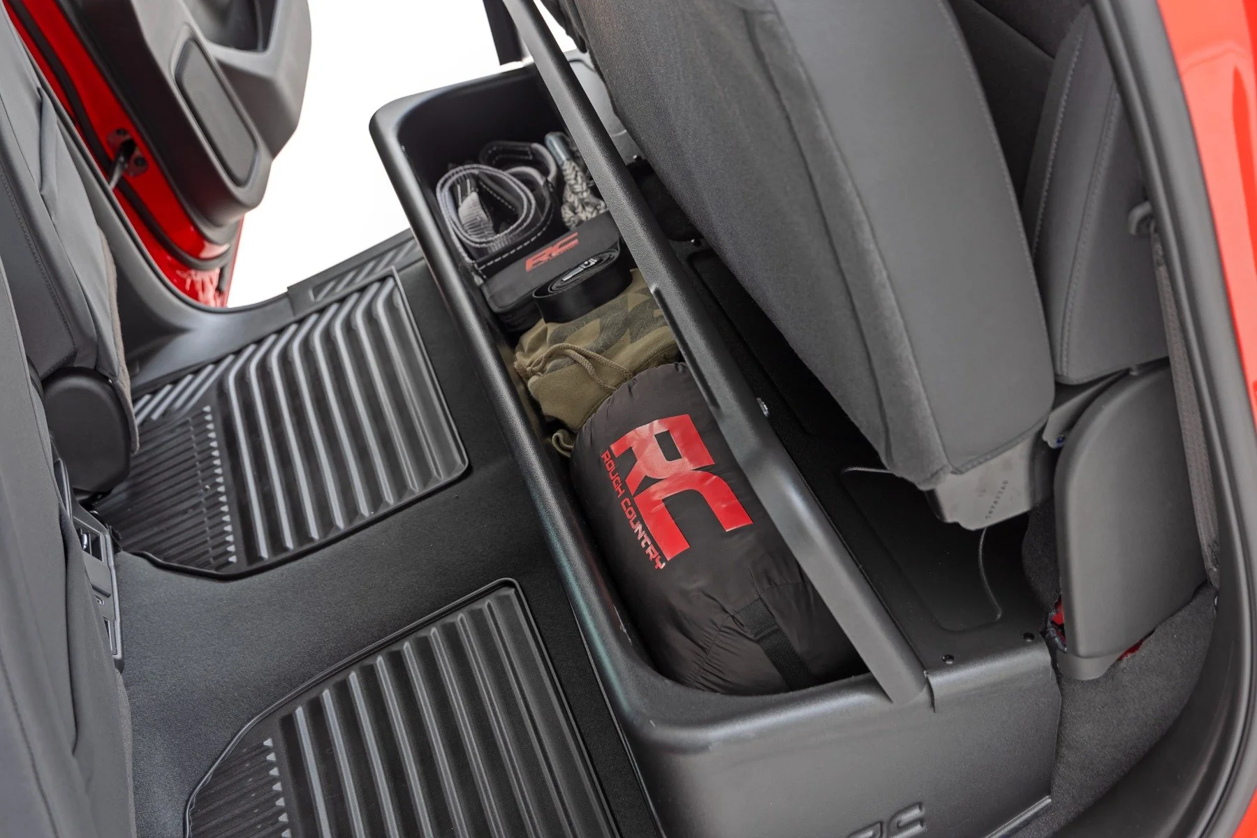 Rough Country Under Seat Storage w/ Locking Lid Crew Cab GM Pickup 19-25 RC09071